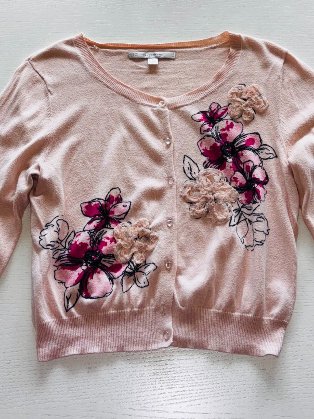 Lauren Conrad Floral Cardigan Sweater